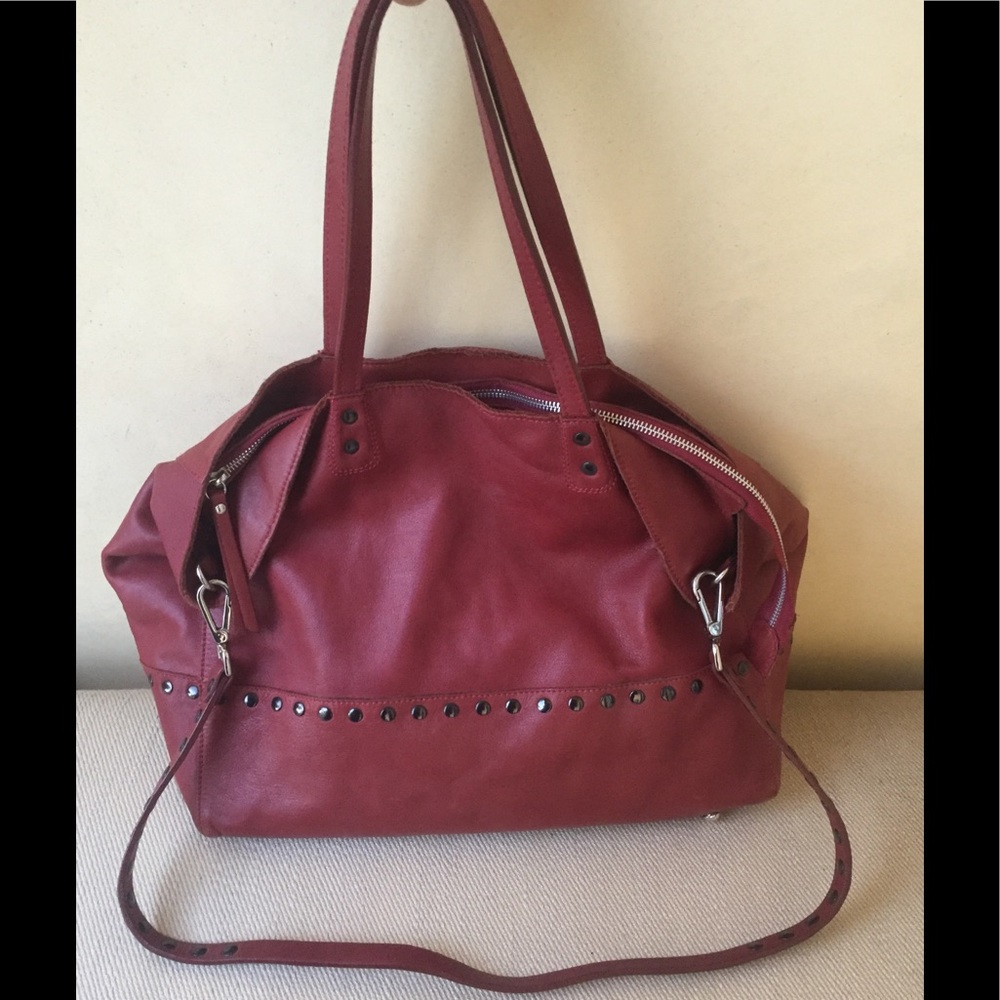 GIANNI CHIARINI Burgundy Shoulder leather purse 👜 vintage